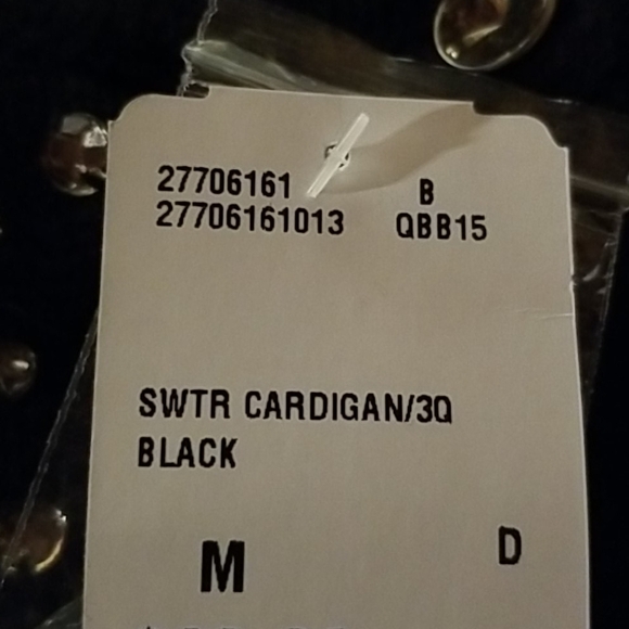 💕FOREVER 21💕 Black Button Up Cardigan Sweater - Picture 6 of 6